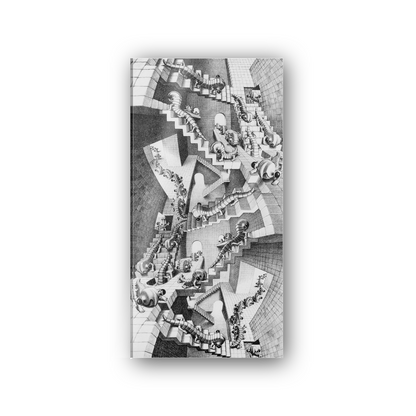 Homage to Escher - House Of Stairs cm 50x100