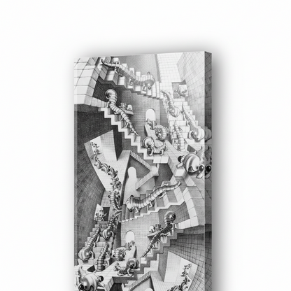 Homage to Escher - House Of Stairs - cm 50x100 - Pannello Acrilico