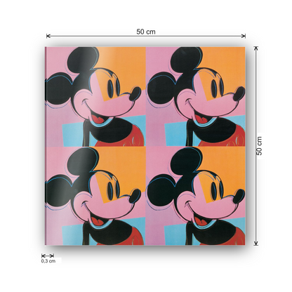 Homage to Warhol - Mickey Mouse cm 50x50 - misure