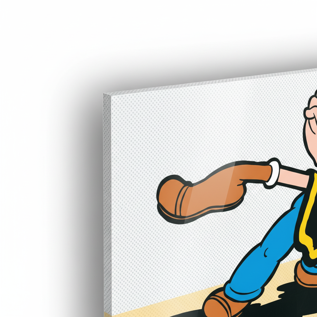 Popeye & Olive Oyl - cm 100x50 - Pannello Acrilico