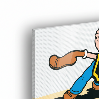 Popeye & Olive Oyl - cm 100x50 - Pannello Acrilico