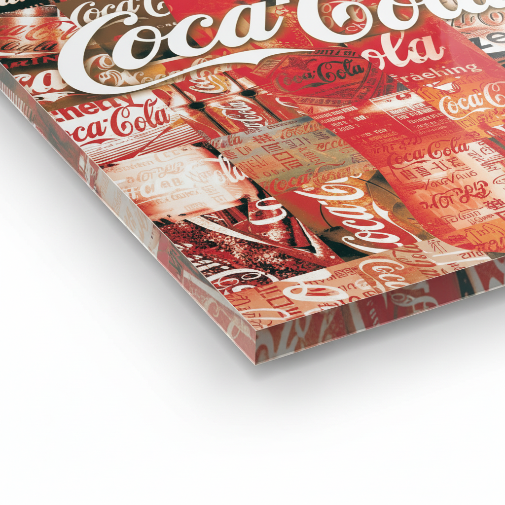 Homage to Coke Patchwork - cm 50x70 - Pannello Acrilico