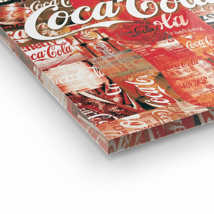 Homage to Coke Patchwork - cm 50x70 - Pannello Acrilico