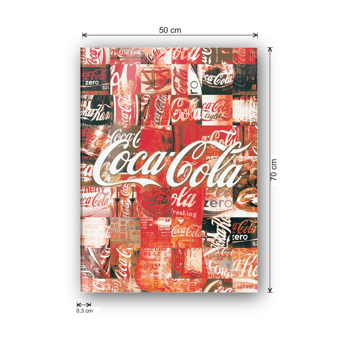 Homage to Coke Patchwork cm 50x70 - misure