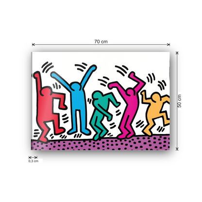 Homage to Haring - Untitled cm 70x50 - misure