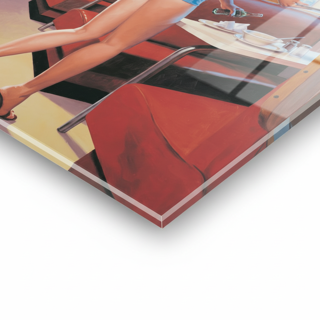Pin up diner - cm 50x70 - Pannello Acrilico
