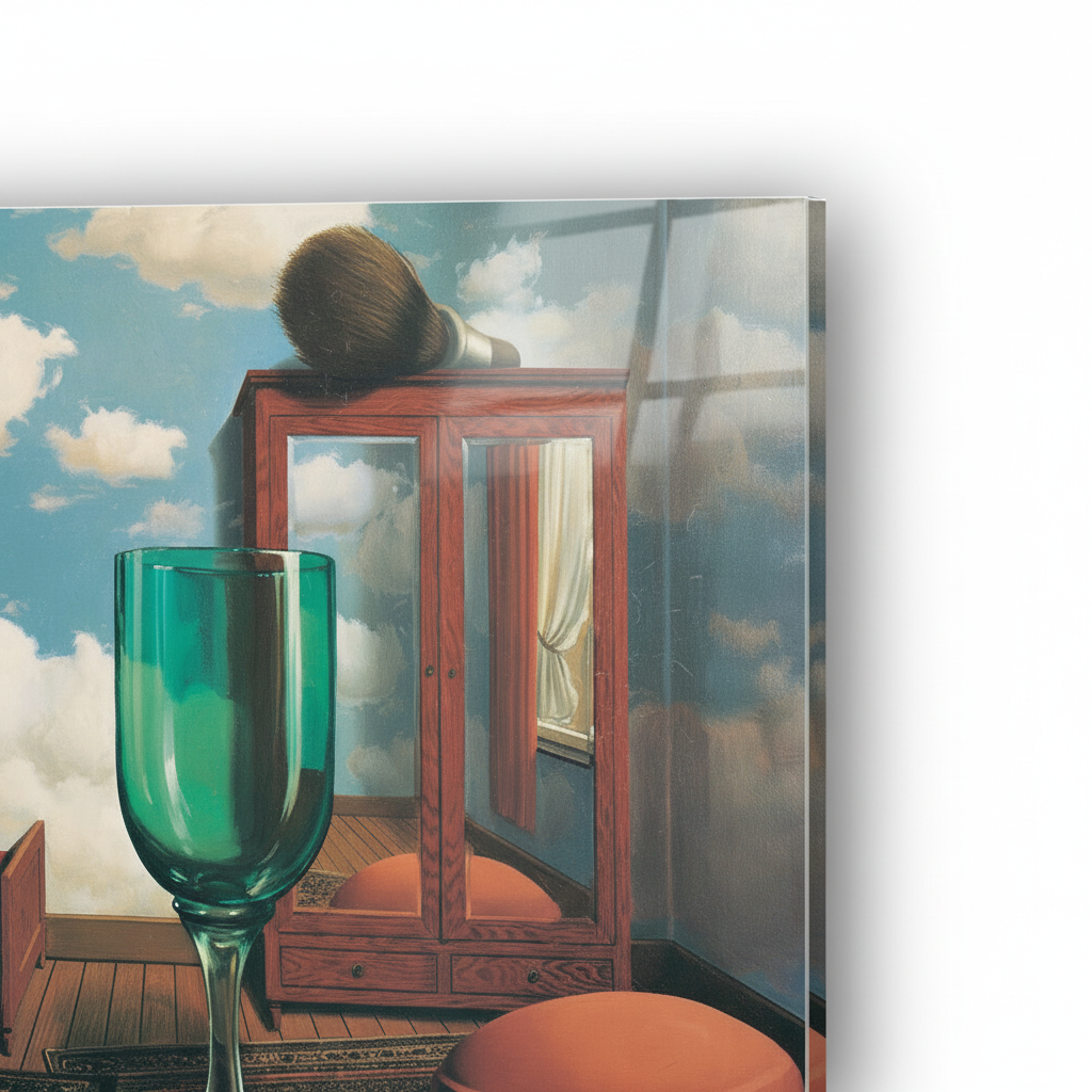 Homage to Magritte - Les Valeurs - cm 70x50 - Pannello Acrilico