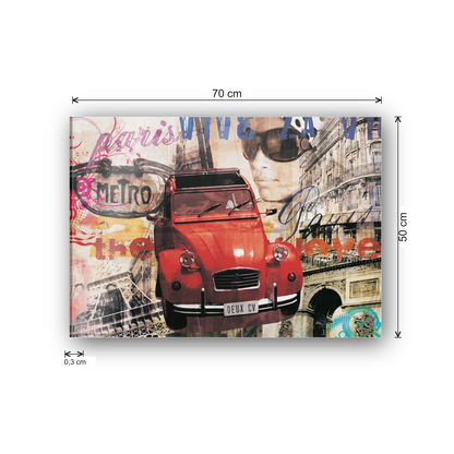 Homage to Deux Cv cm 70x50 - misure