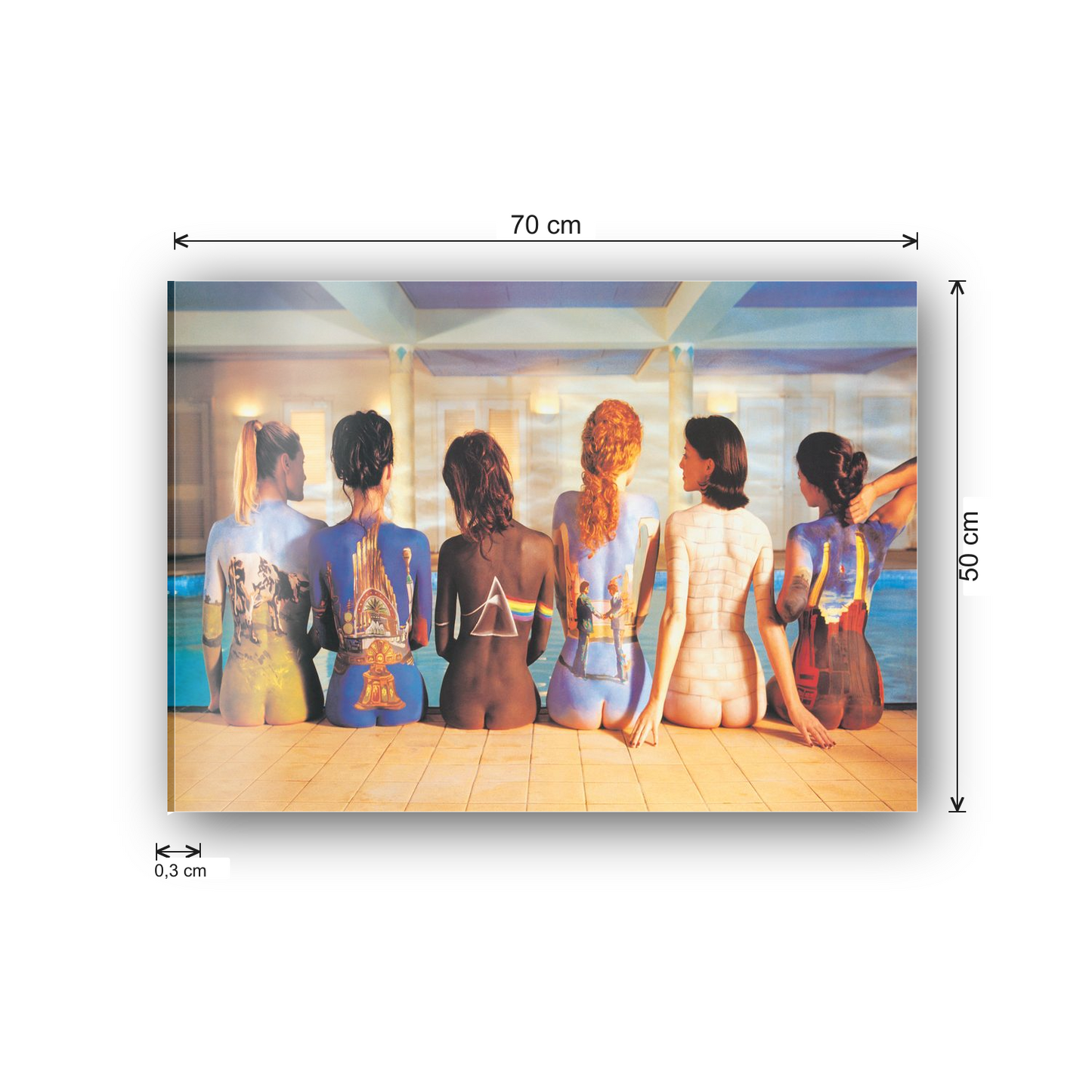 Pink Floyd cm 70x50 - misure