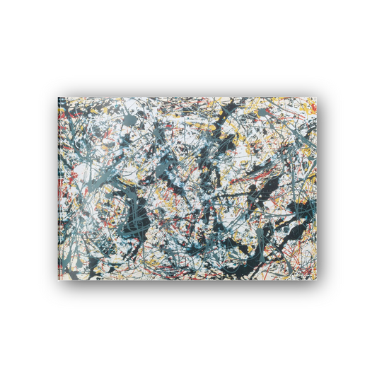 Homage to Pollock - Silver Over Black White Yellow And Red 1948 cm 70x50