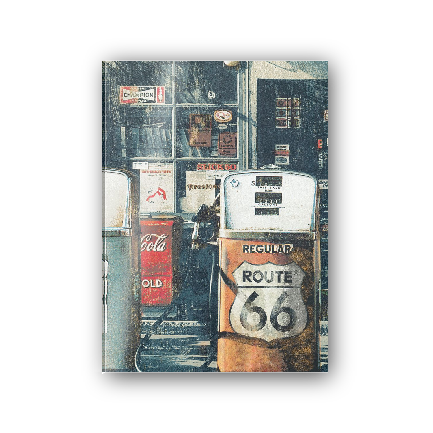 Route 66 Gas Station cm 50x70