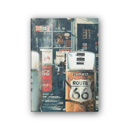 Route 66 Gas Station cm 50x70