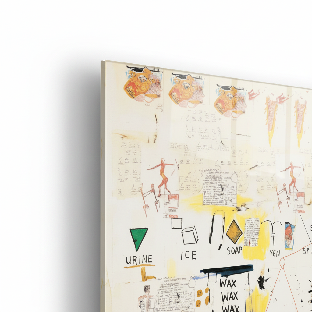 Homage to Basquiat - Icarus Esso - cm 70x50 - Pannello Acrilico