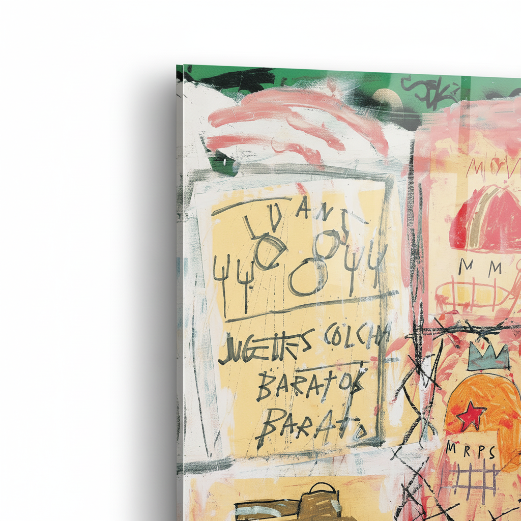 Homage to Basquiat - Untitled - cm 50x70 - Pannello Acrilico