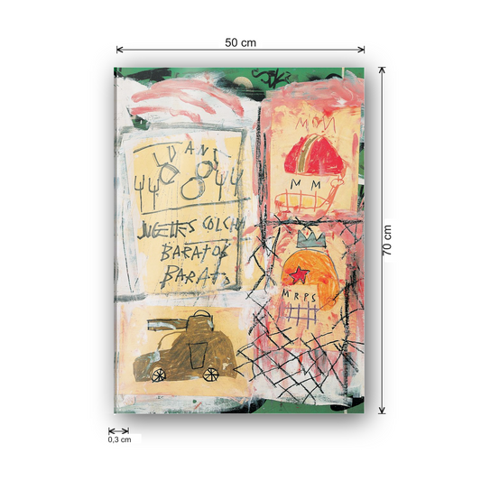 Homage to Basquiat - Untitled cm 50x70 - misure