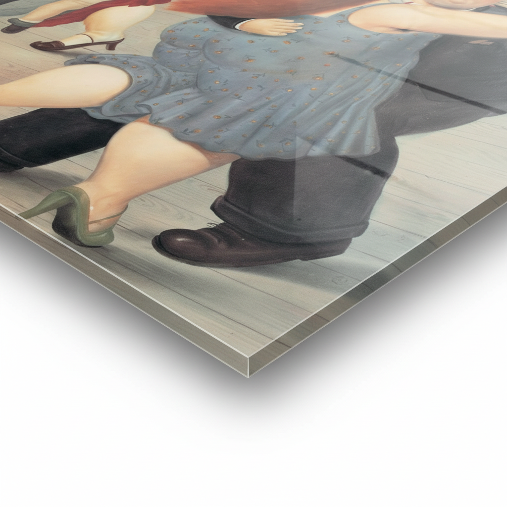Homage to Botero - Dancers 1987 - cm 50x70 - Pannello Acrilico