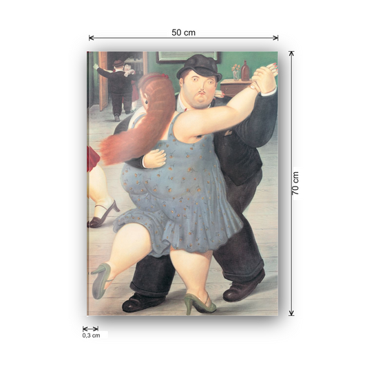 Homage to Botero - Dancers 1987 cm 50x70 - misure