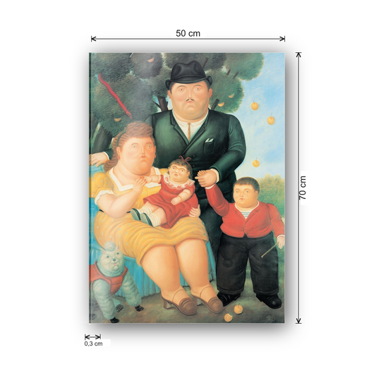 Homage to Botero - A famliy cm 50x70 - misure