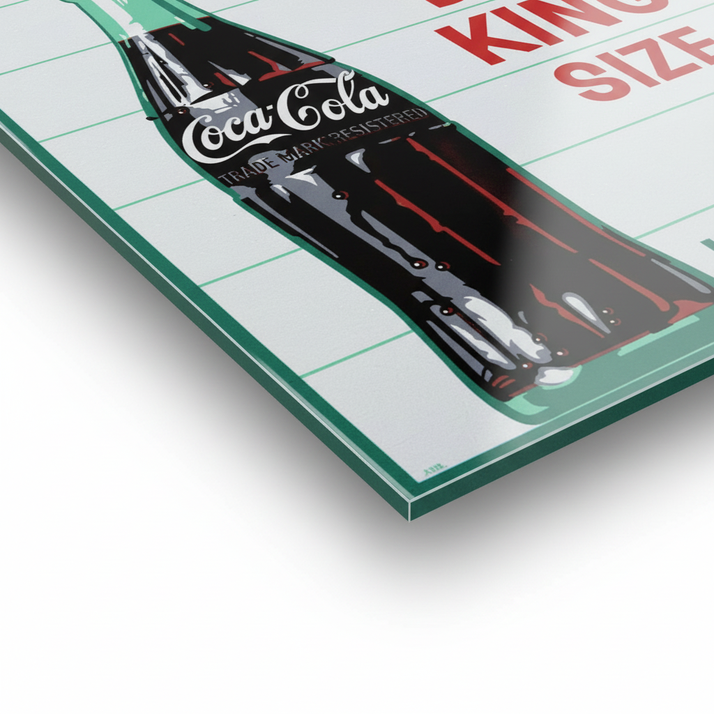 Homage to Coke big size - cm 50x70 - Pannello Acrilico