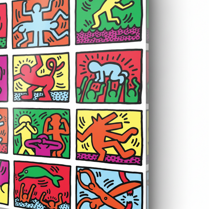 Homage to Haring - Retrospect 1989 - cm 50x50 - Pannello Acrilico