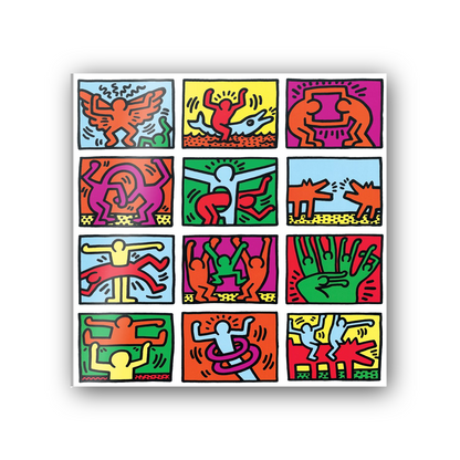 Homage to Haring - Retrospect 1989 cm 50x50