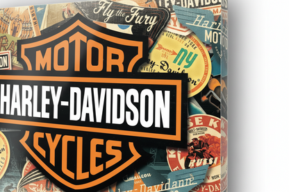 Homage to Harley Davidson Travel - cm 70x50 - Pannello Acrilico
