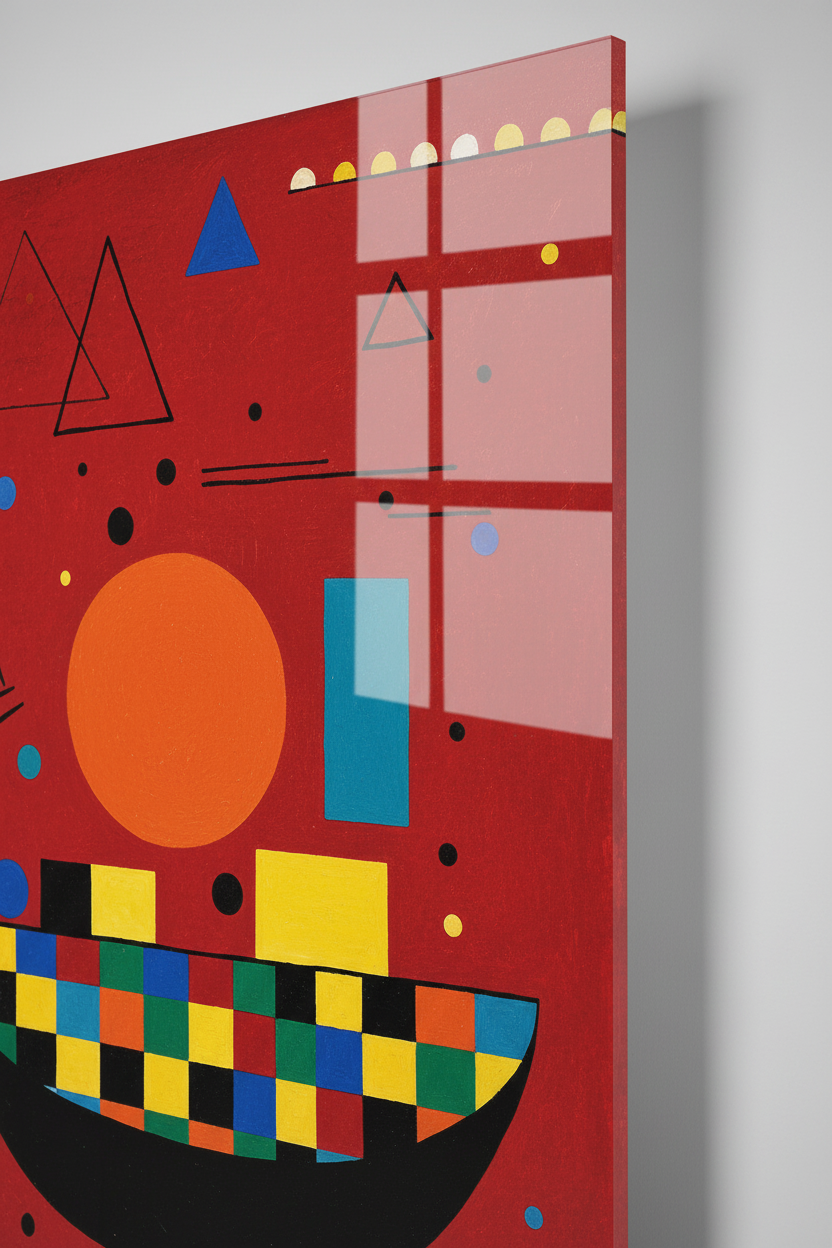 Homage to Kandinsky - With and Against - cm 70x50 - Pannello Acrilico