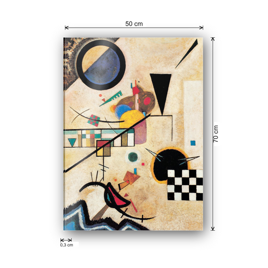 Homage to Kandisky - Solids in Contrast, 1924 cm 50x70 - misure