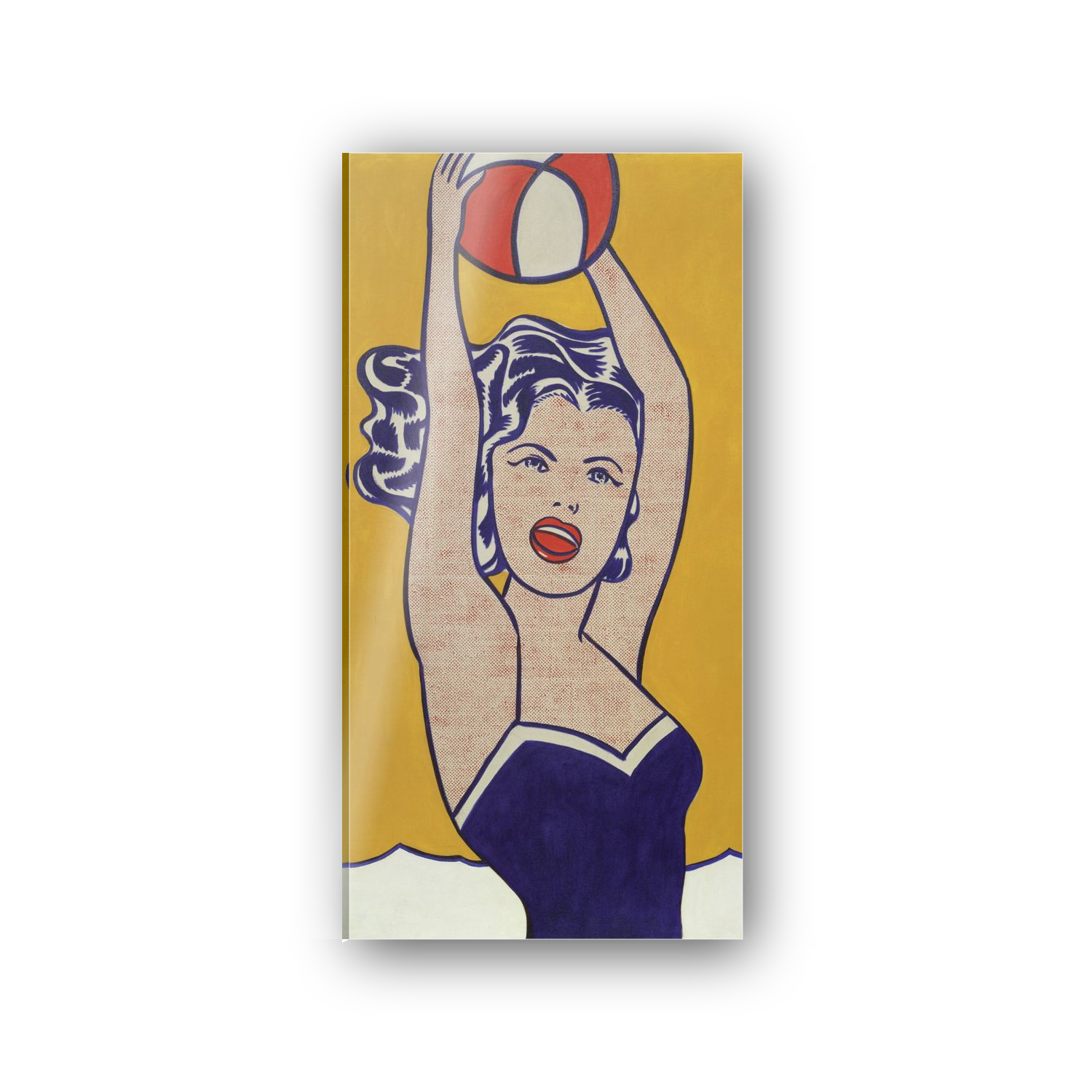 Homage to Lichtenstein - Girl With Ball cm 50x100
