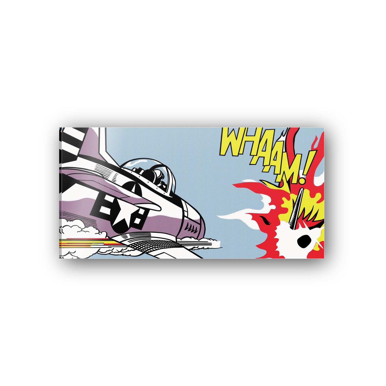 Homage to Lichtenstein - Whaam! 1963 cm 100x50