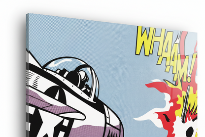 Homage to Lichtenstein - Whaam! 1963 - cm 100x50 - Pannello Acrilico