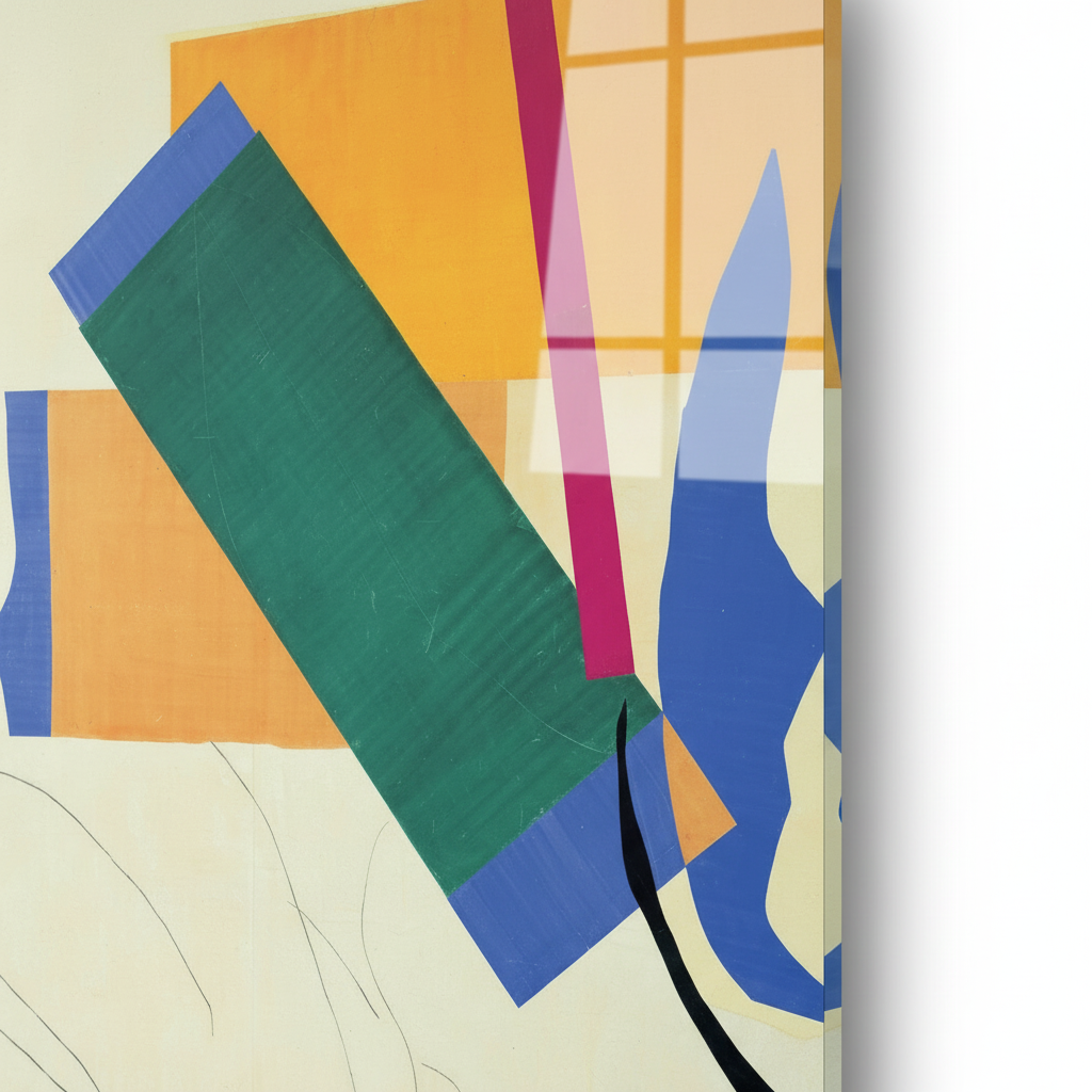 Homage to Matisse - Memory Of Oceania - cm 50x50 - Pannello Acrilico