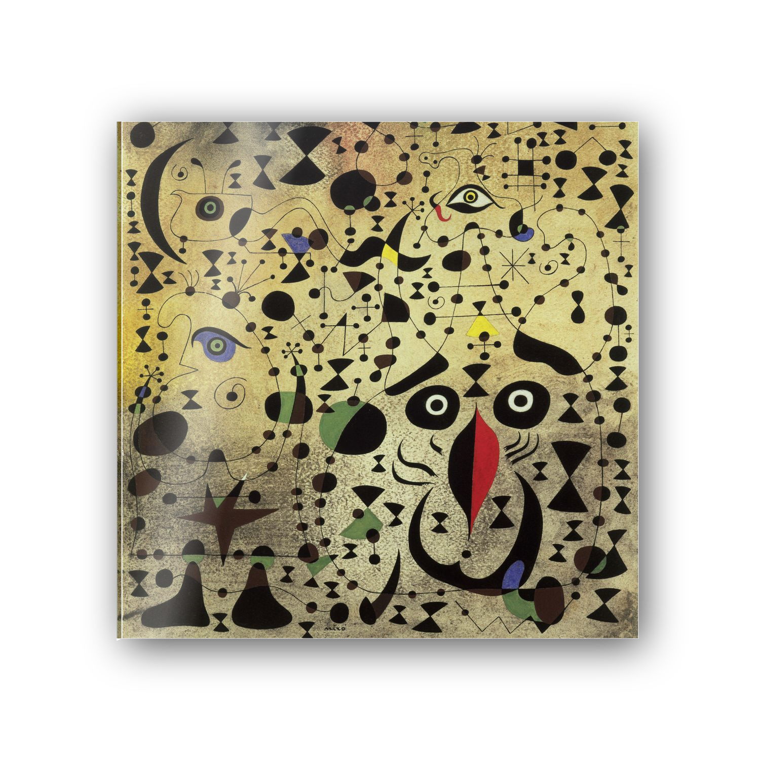 Homage to Mirò - The Beautiful Bird? cm 50x50