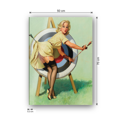 Pin up Archery cm 50x70 - misure