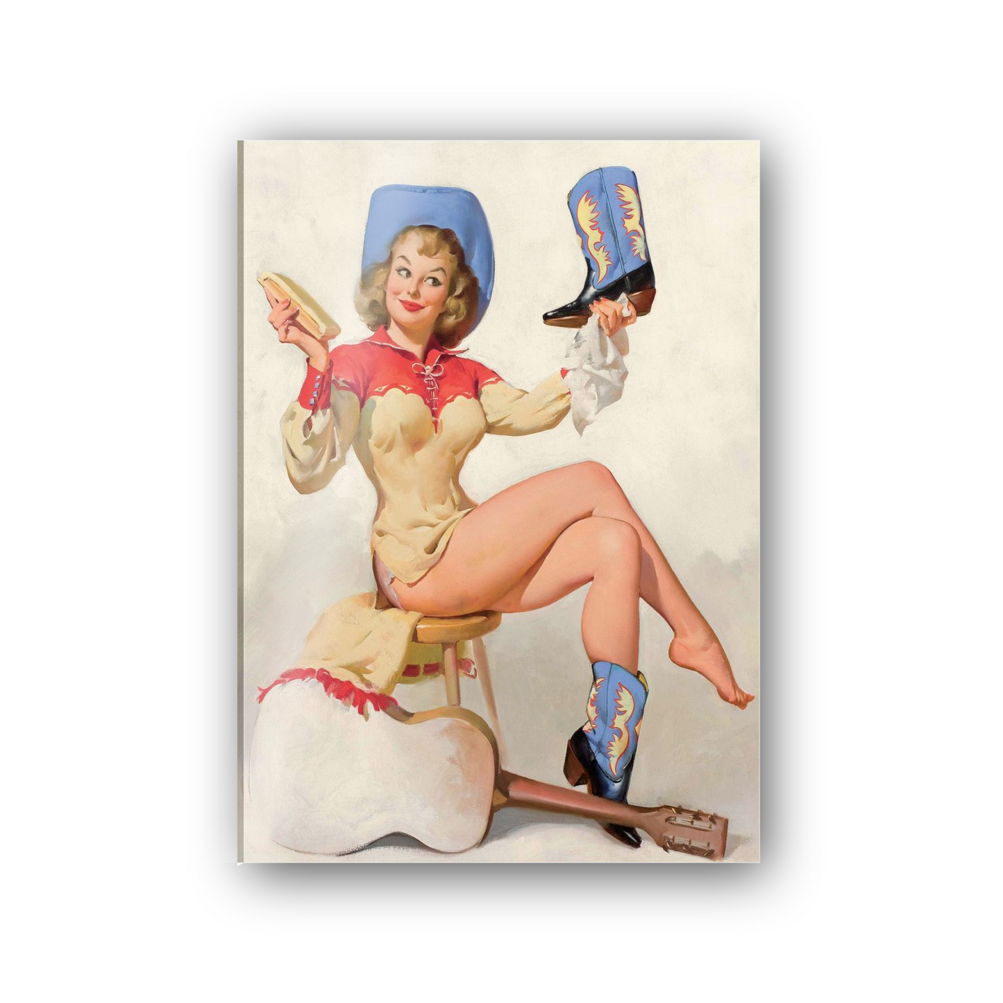 Pin up Guitar cm 50x70