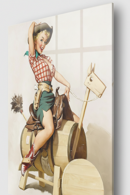Pin up Horse - cm 50x70 - Pannello Acrilico