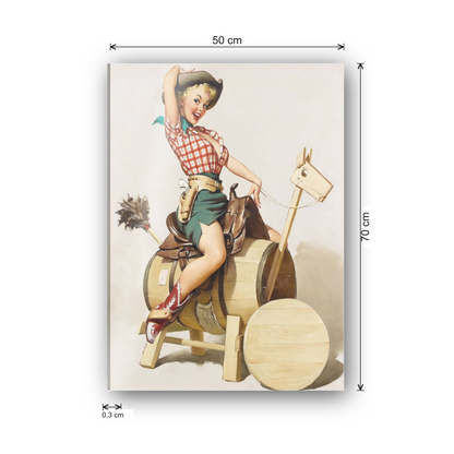 Pin up Horse cm 50x70 - misure
