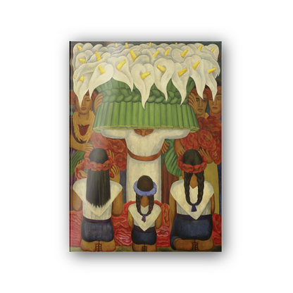 Homage to Rivera - Flower Festival Feast Of Santa Anita cm 50x70