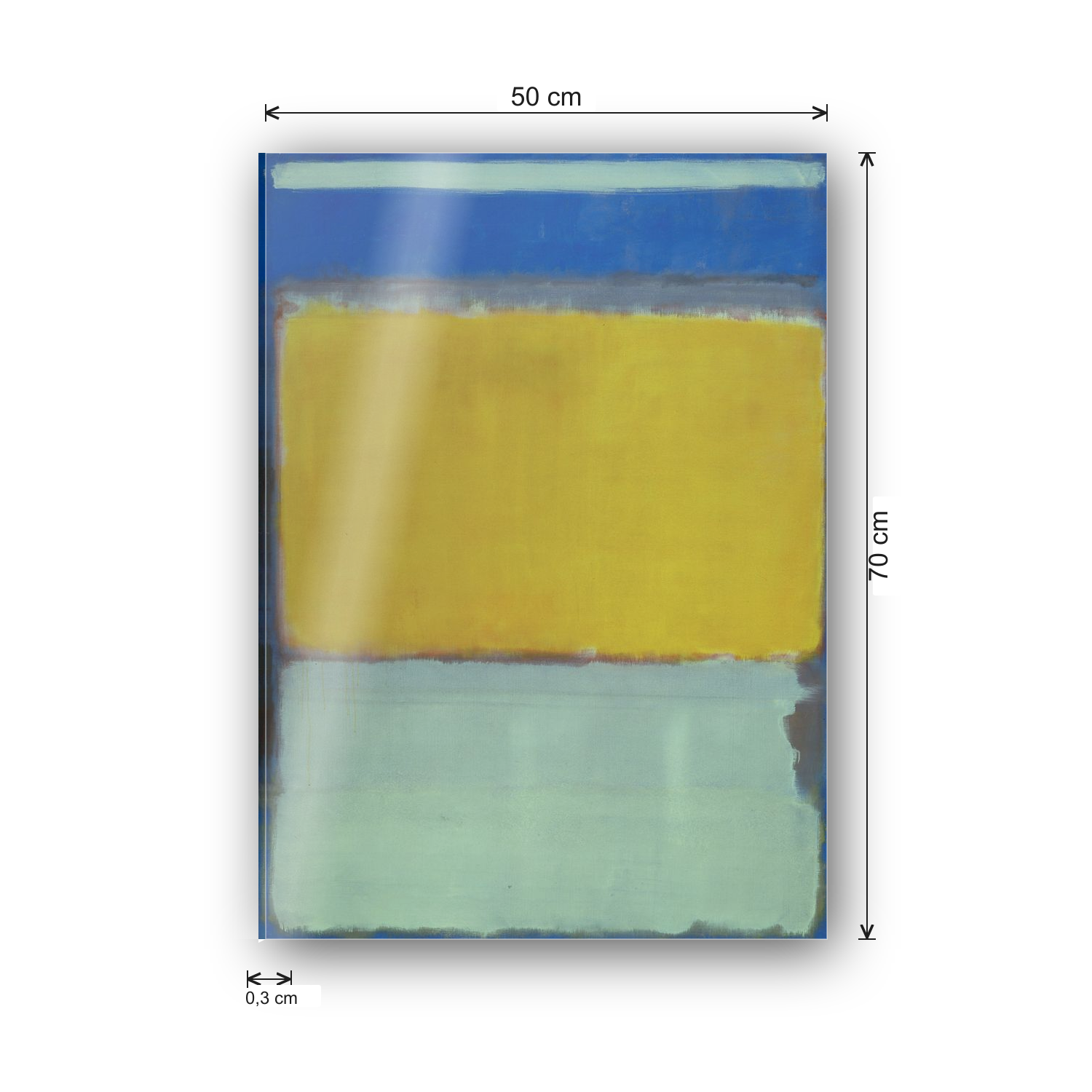 Homage to Rothko - No. 10 cm 50x70 - misure