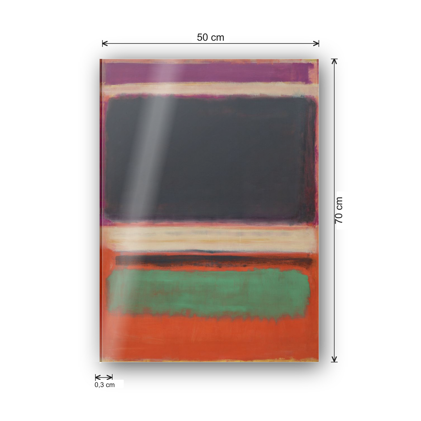 Homage to Rothko - No.3 No.13 cm 50x70 - misure