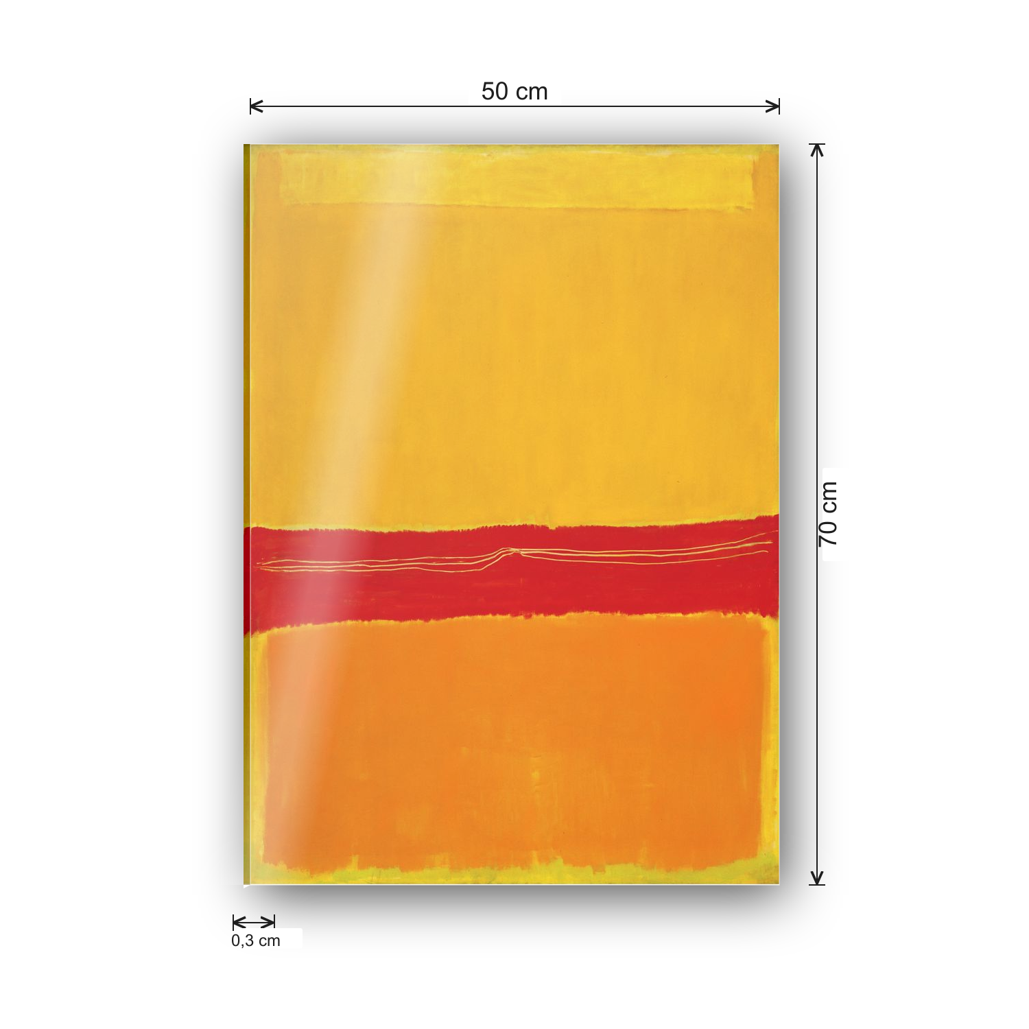 Homage to Rothko - No.5 No.22 cm 50x70 - misure