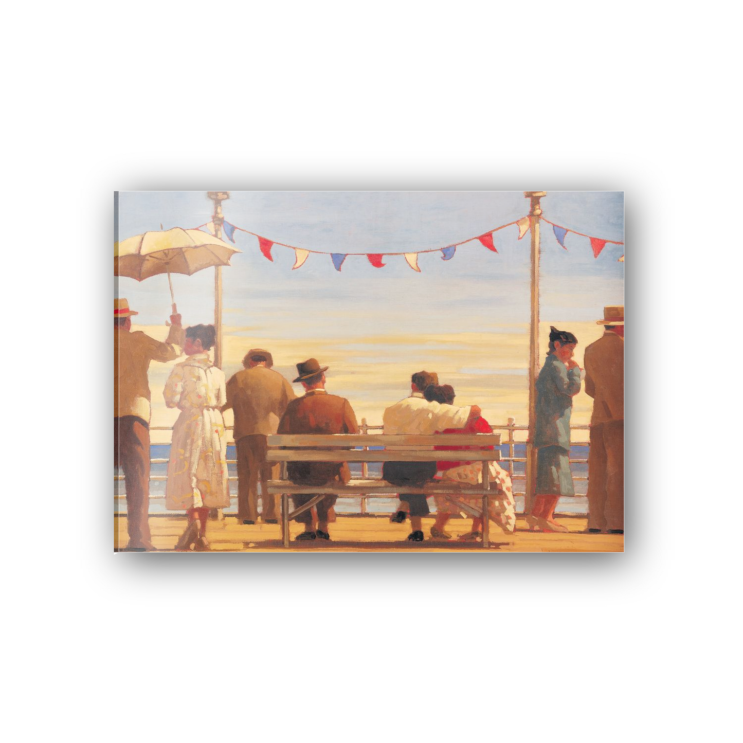 Homage to Vettriano - The Pier cm 70x50