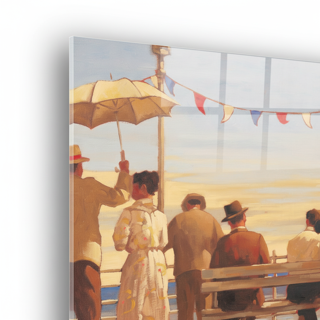 Homage to Vettriano - The Pier - cm 70x50 - Pannello Acrilico