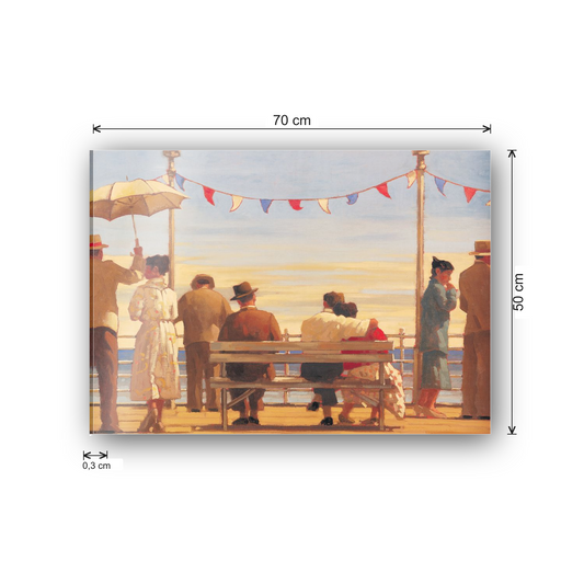 Homage to Vettriano - The Pier cm 70x50 - misure