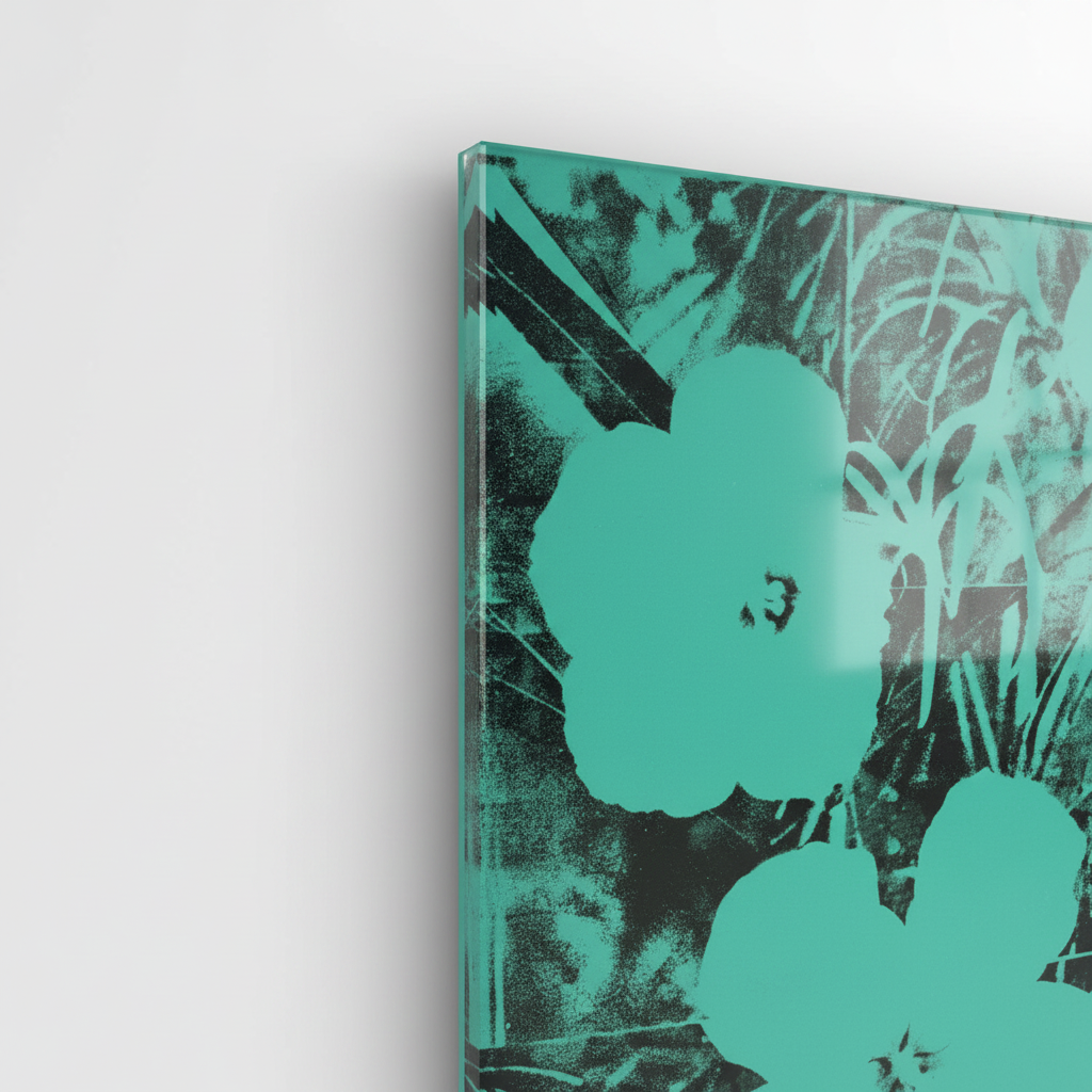 Homage to Warhol - Ten Foot Flowers - cm 50x50 - Pannello Acrilico
