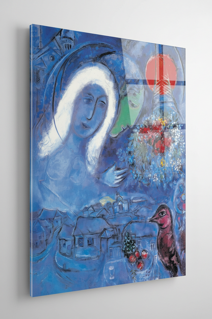 Homage to Chagall - Field of Mars - cm 50x70 - Pannello Acrilico