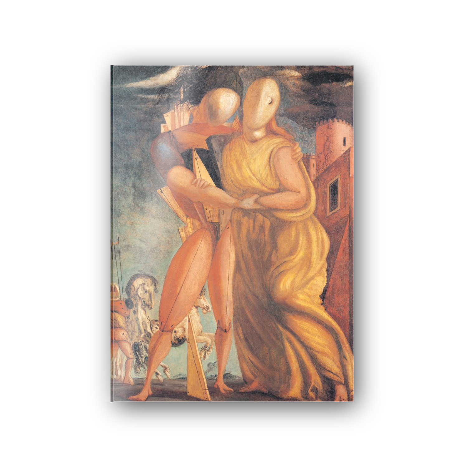 Homage to De Chirico - Hector And Andromache cm 50x70