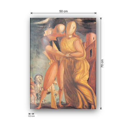 Homage to De Chirico - Hector And Andromache cm 50x70 - misure
