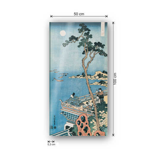 Homage to Hokusai - Abe No Nakanaro 1833-34 cm 50x100 - misure