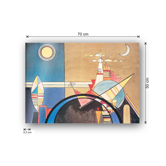 Homage to Kandinsky - The Great Tower of Kiev cm 70x50 - misure